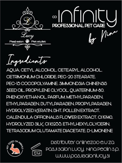 MASKA ZA DOLGO DLAKO PSOV INFINITY professional pet care by Nina - slika 2