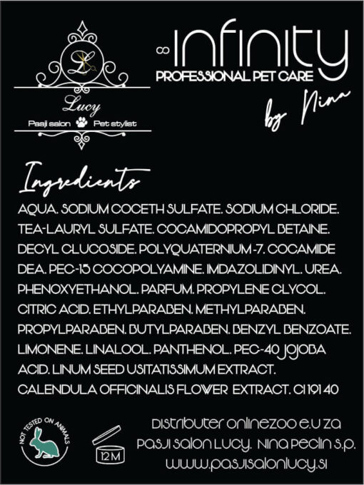 ŠAMPON ZA PASJE MLADIČKE INFINITY professional pet care by Nina - slika 2