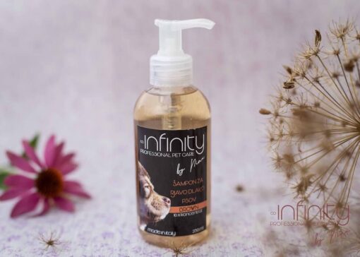 ŠAMPON ZA RJAVO DLAKO PSOV INFINITY professional pet care by Nina