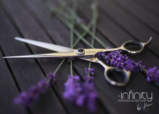 INFINITY professional pet care by Nina profesionalne ravne škarje za striženje psov - dolžine 18 cm